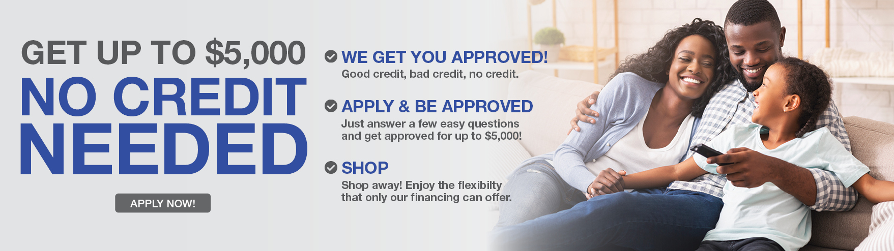 Get started with our pre-approvial now